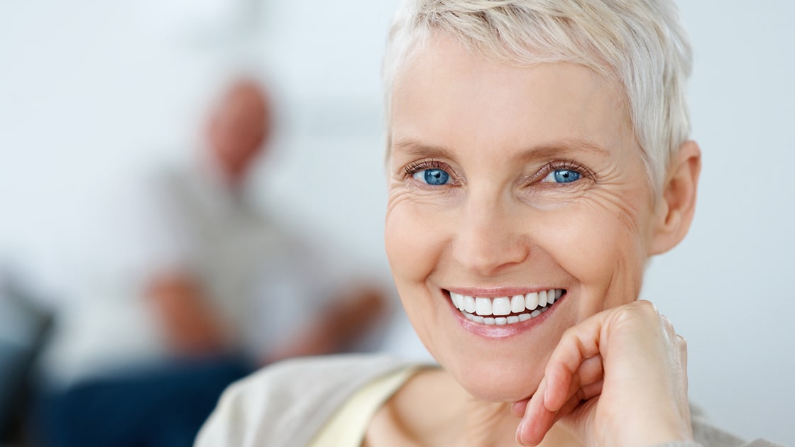 Happy Lady with Short Hair